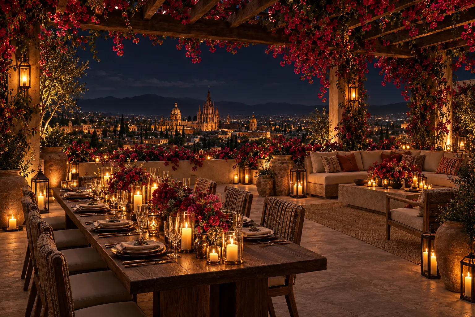 Terraza Bugambilia: Noche de brindis
